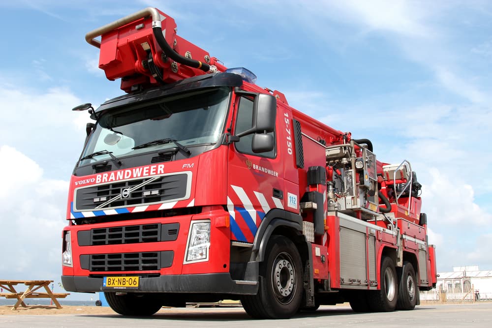 Scheveningen,,The,Netherlands,-,August,6,,2012:,Dutch,Fire,Engine