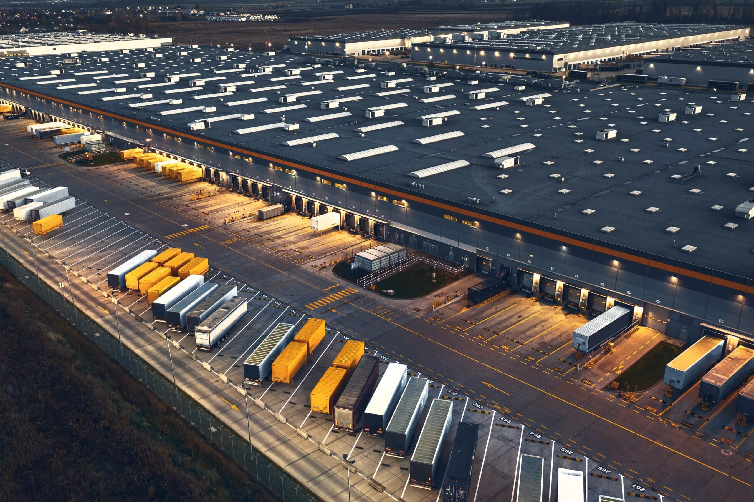 Top,View,Of,Warehouses,,Aerial,View,Of,Large,Logistics,Warehouses