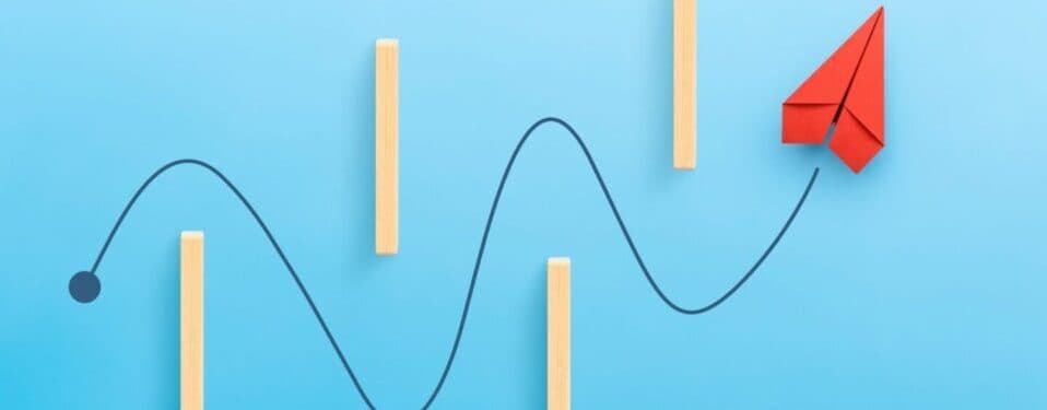 Business,For,Solution,And,Overcoming,Barriers,Concept,With,Red,Paper