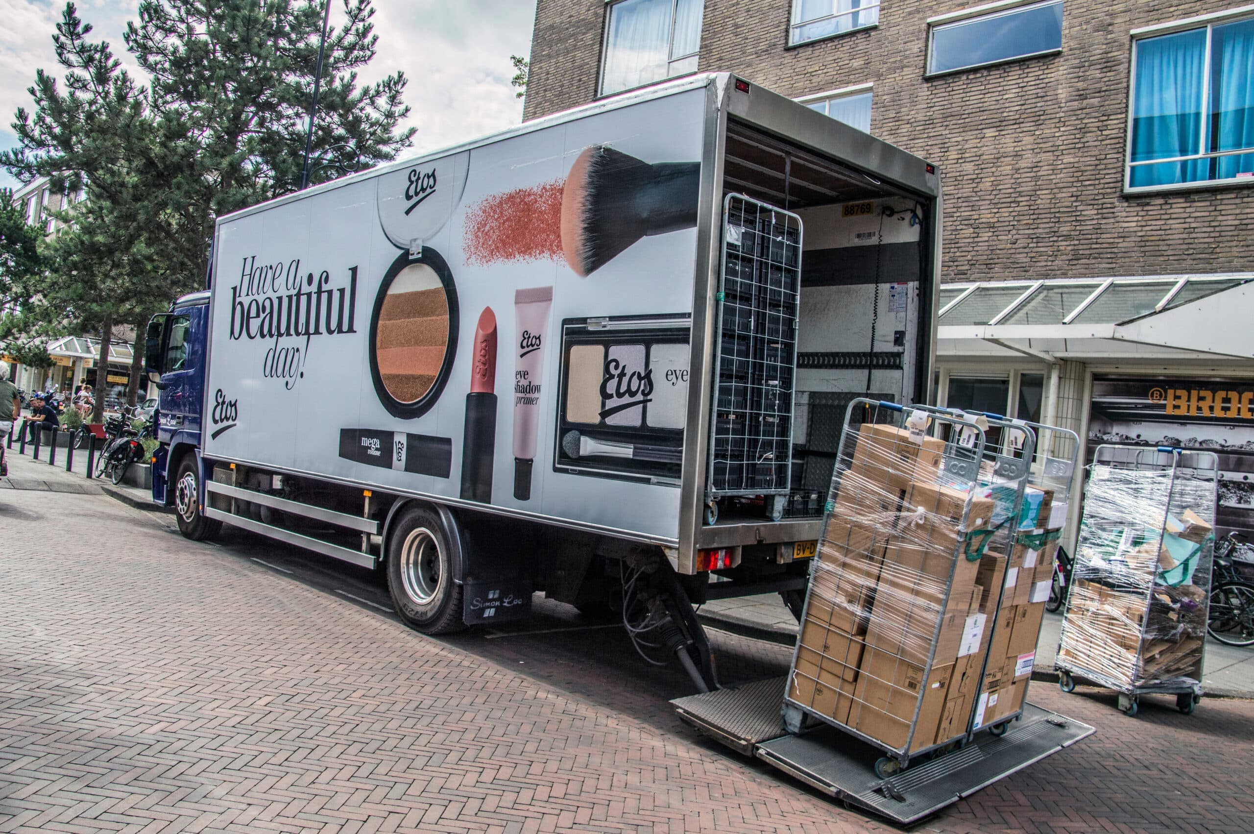 Truck,From,The,Etos,Company,At,Amsterdam,The,Netherlands,2018