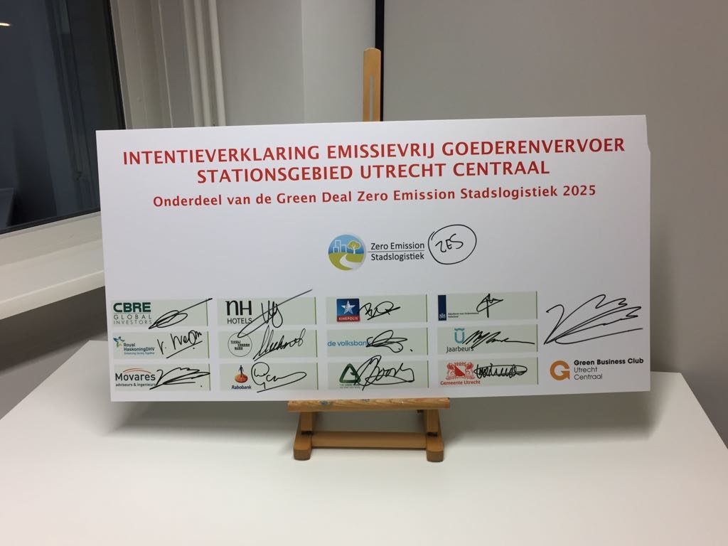 Feestelijke ondertekening Green Deal Zes bedrijven stationsgebied Utrecht