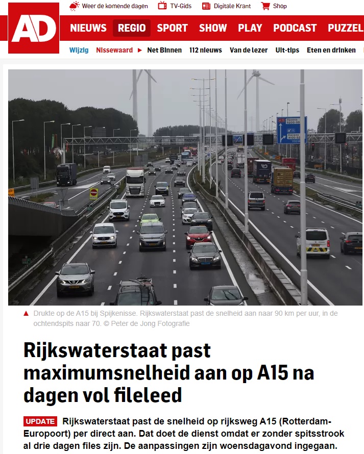 “Nu al van 90 naar 70? Dan straks zeker naar 0 km per uur!” 