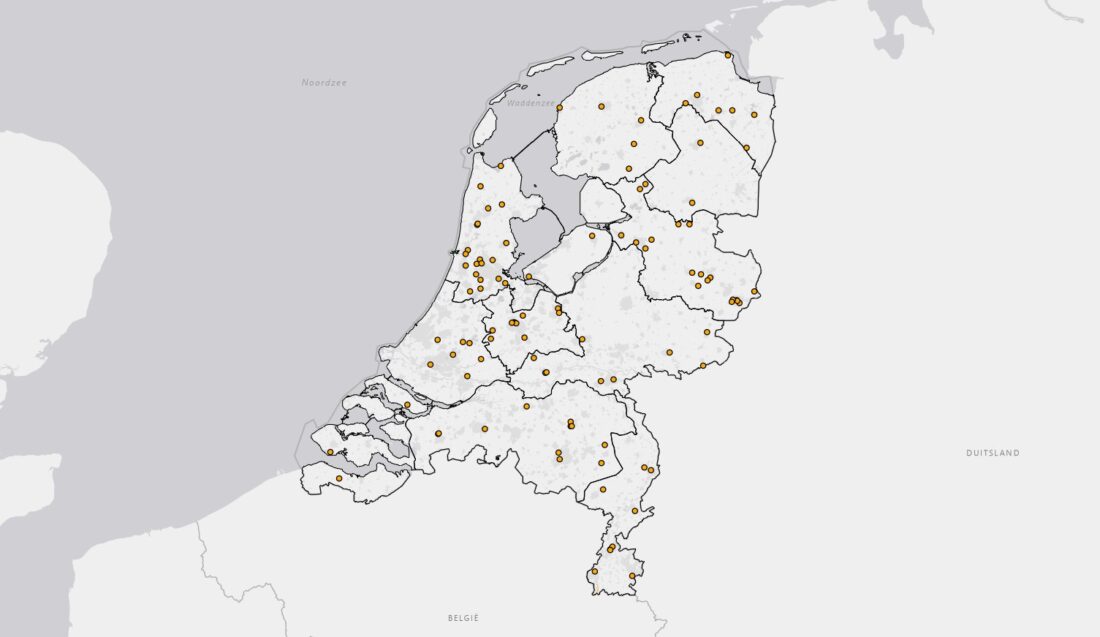 Tweede update van de Laadkaart Bouw is live: overzicht met 104 locaties!